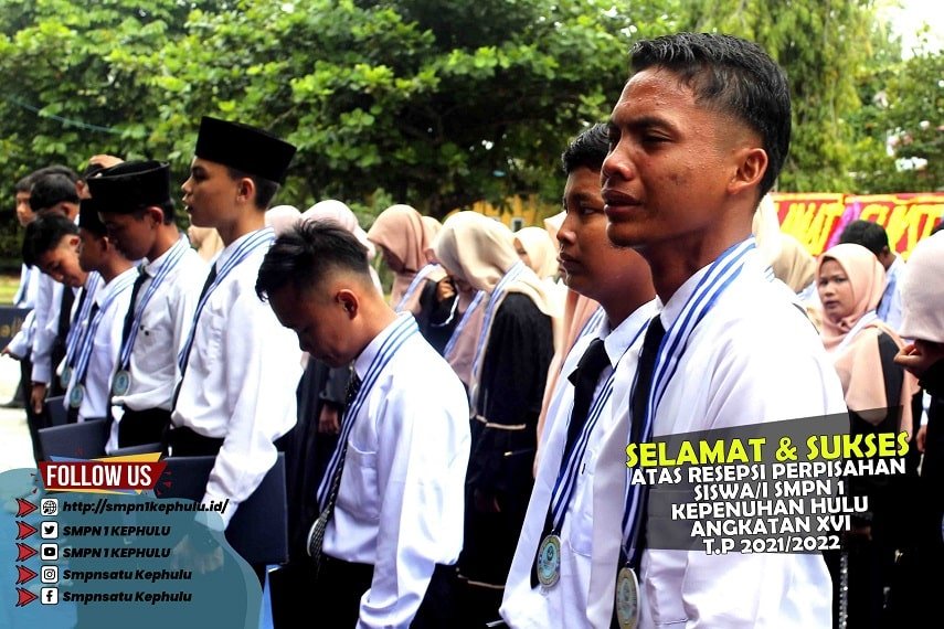 SMP Negeri 1 Kepenuhan Hulu adakan Resepsi Perpisahan Kelas IX