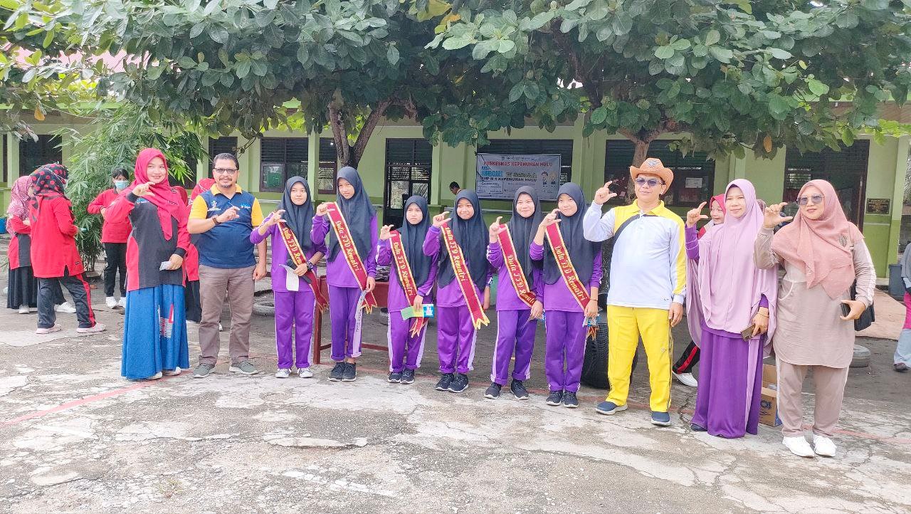 PUSKESMAS KEPENUHAN HULU ADAKAN GERNAS AKSI BERGIZI SERENTAK DI SMPN 1 KEPENUHAN HULU